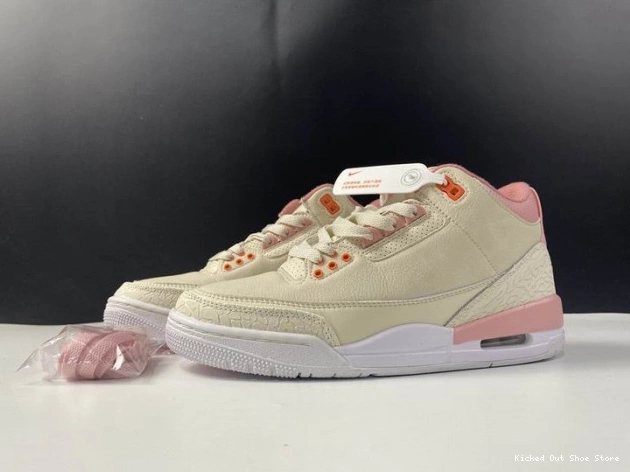 Kicked Out Shoe Store 3 Jordan Rust CK9246-116 Retro Air Pink Sail (W) 0728